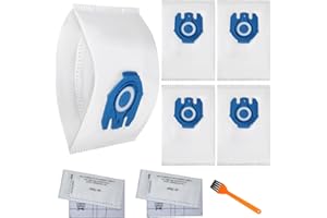4 Pack 3D GN Dust Vacuum bags Replacement for Miele Vacuum Classic C1, Complete C2 C3, S227 S240, S270, S400, S400i, S600, S2