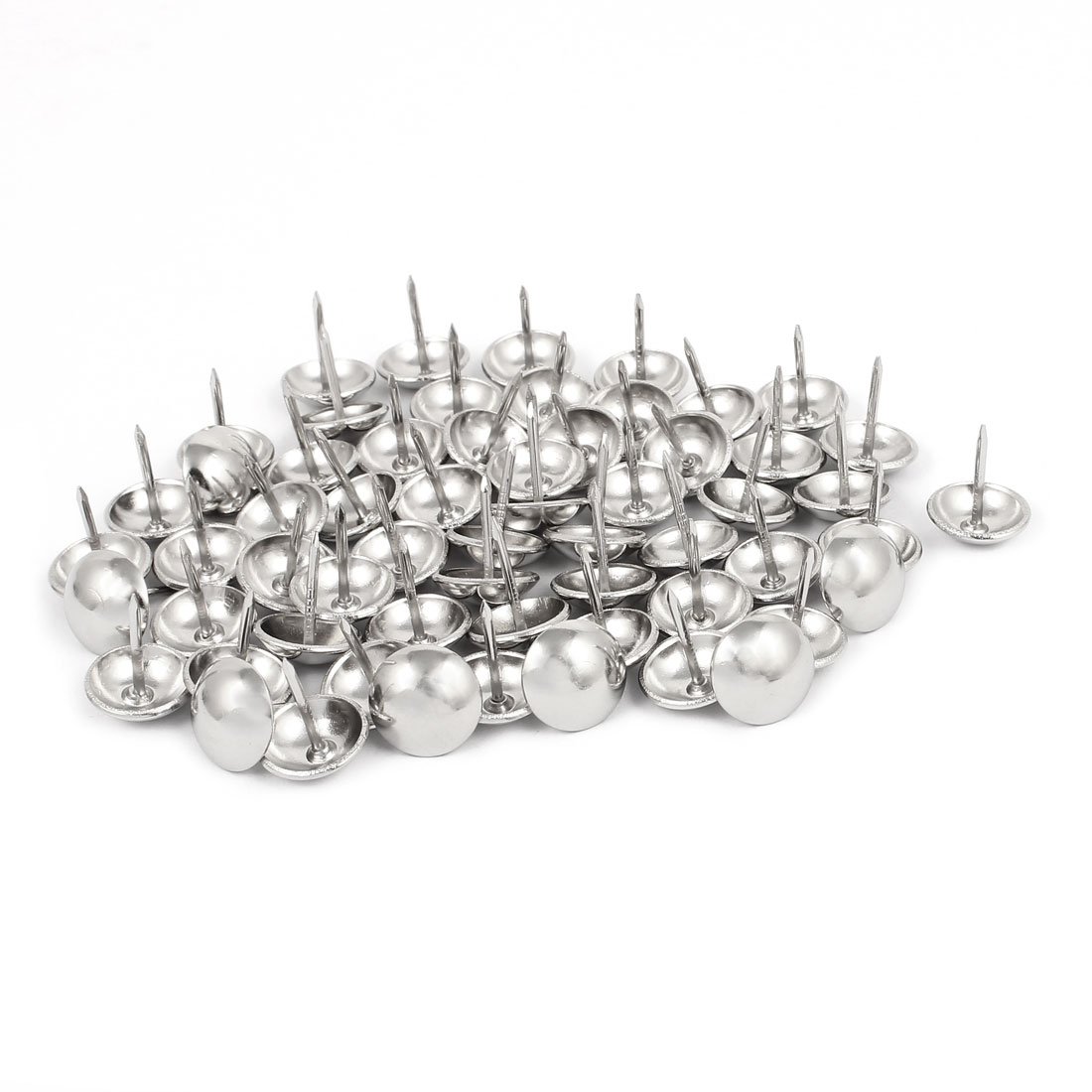 Sourcingmap 14mm Dia Stainless Steel Thumbtack Upholstery Decorative Tack Nail Pushpin 60PCS