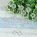 Outgeek Place Holders, 24PCS Table Number Holder Place Card Holders Desk Card Stand Clips Wire Table Picture Photo Holder Tabletop Postcard Menu Memo Name (Silver 24PCS)