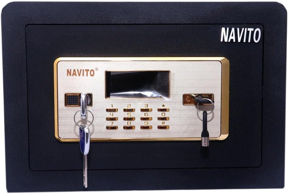 Navito Orion 250A Alarm & Memory Series Safe Steel Locker (Black)