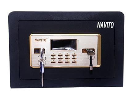Navito Orion 250A Alarm & Memory Series Safe Steel Locker (Black)
