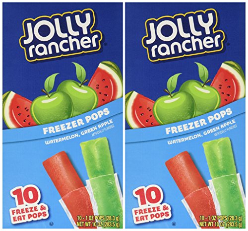 Jolly rancher freezer pops 10 ct package (pack of 2)