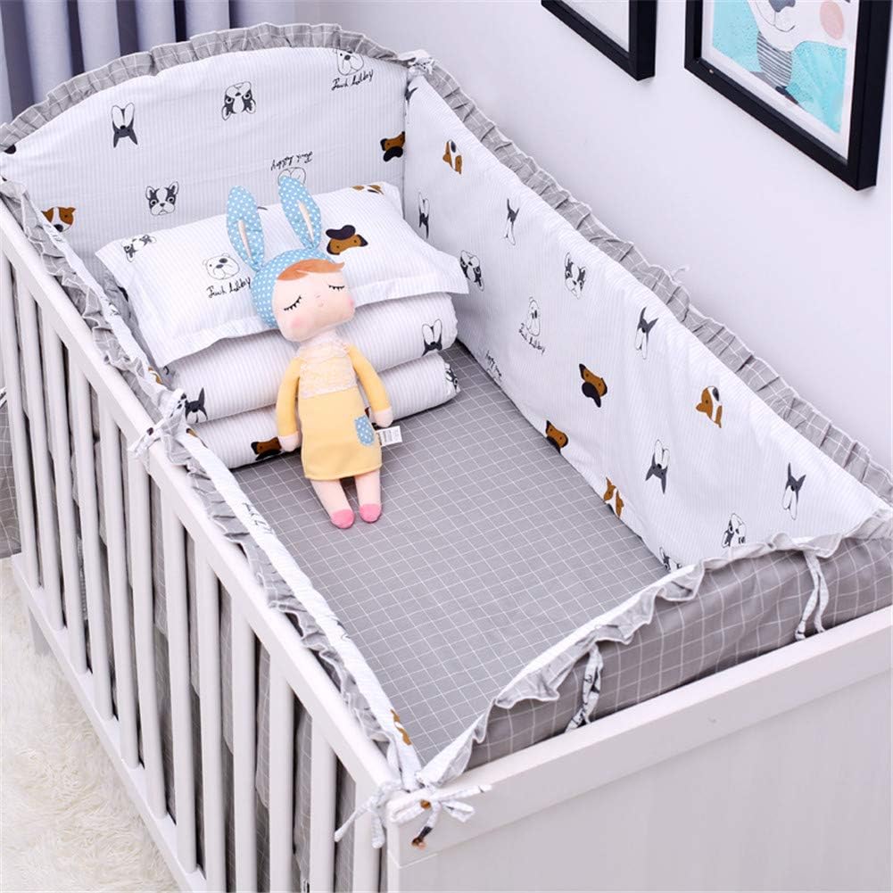 Lvbeis Baby Cot Bumper Wrap Around Protection For Bed Safer Head Guard Crib Side Breathable Bumpers