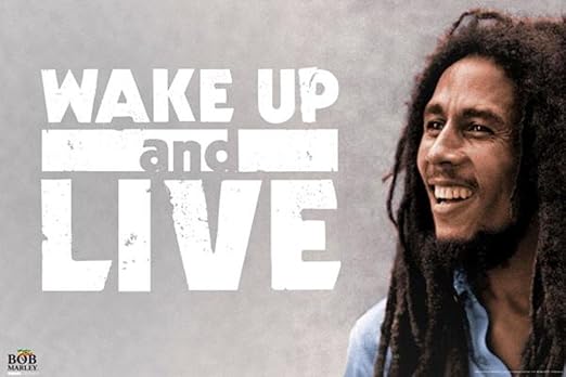 Amazon.com: Pyramid America Bob Marley Wake Up and Live Music Cool Wall  Decor Art Print Poster 36x24: Posters & Prints
