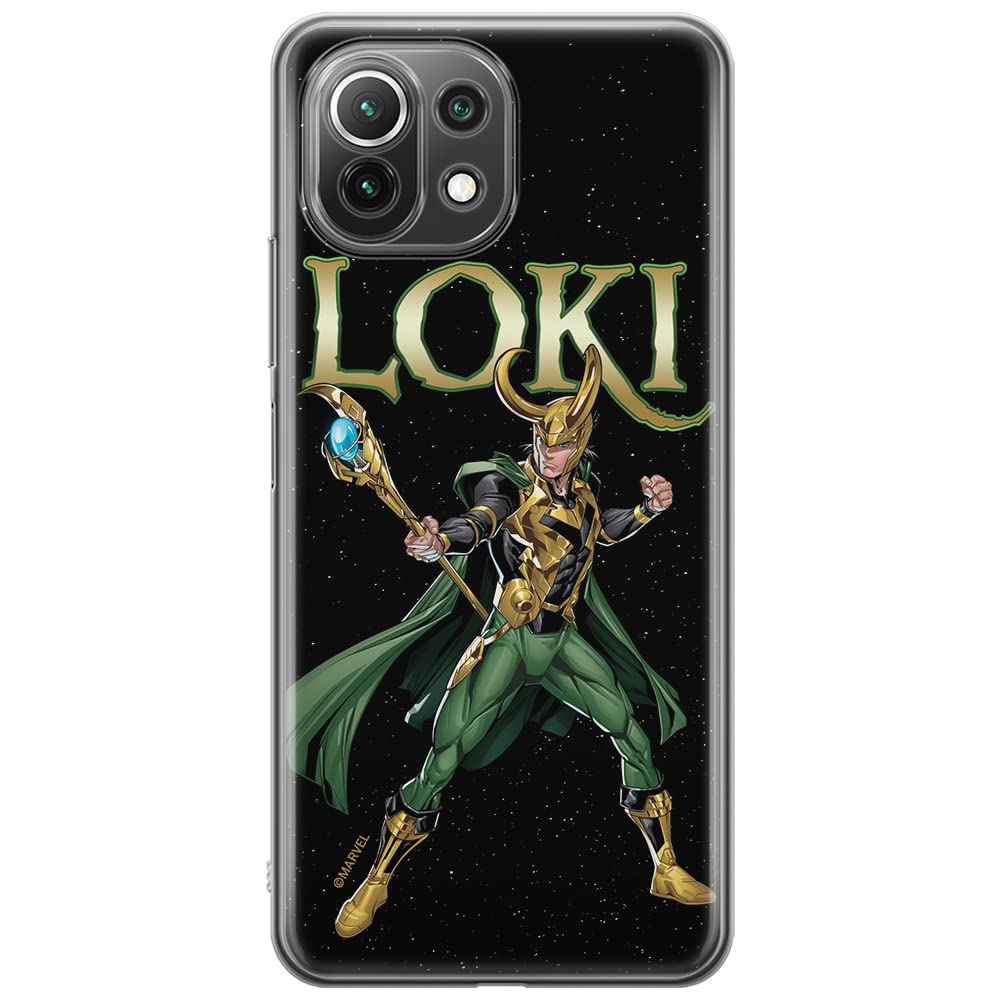 ERT GROUP mobile phone case for Xiaomi 11 Lite 4G/5G original and officially Licensed Marvel pattern Loki 002 adapted to the shape of the mobile phone, case made of TPU