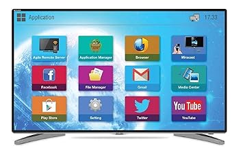 Mitashi 107.95 cm (42.5 Inches) Full HD LED Smart TV MiDE043v20 |With Free Air Mouse (Black) (2016 model)