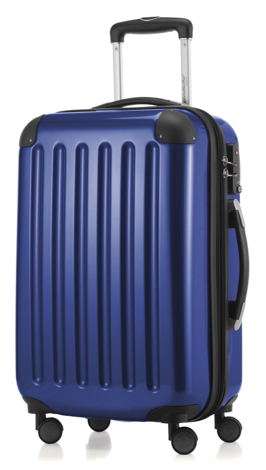 Hauptstadtkoffer - Alex - Hardshell Hand Luggage, Cabin Suitcase, 4 Double Wheels, TSA, 55 cm, 42 liters, Darkblue