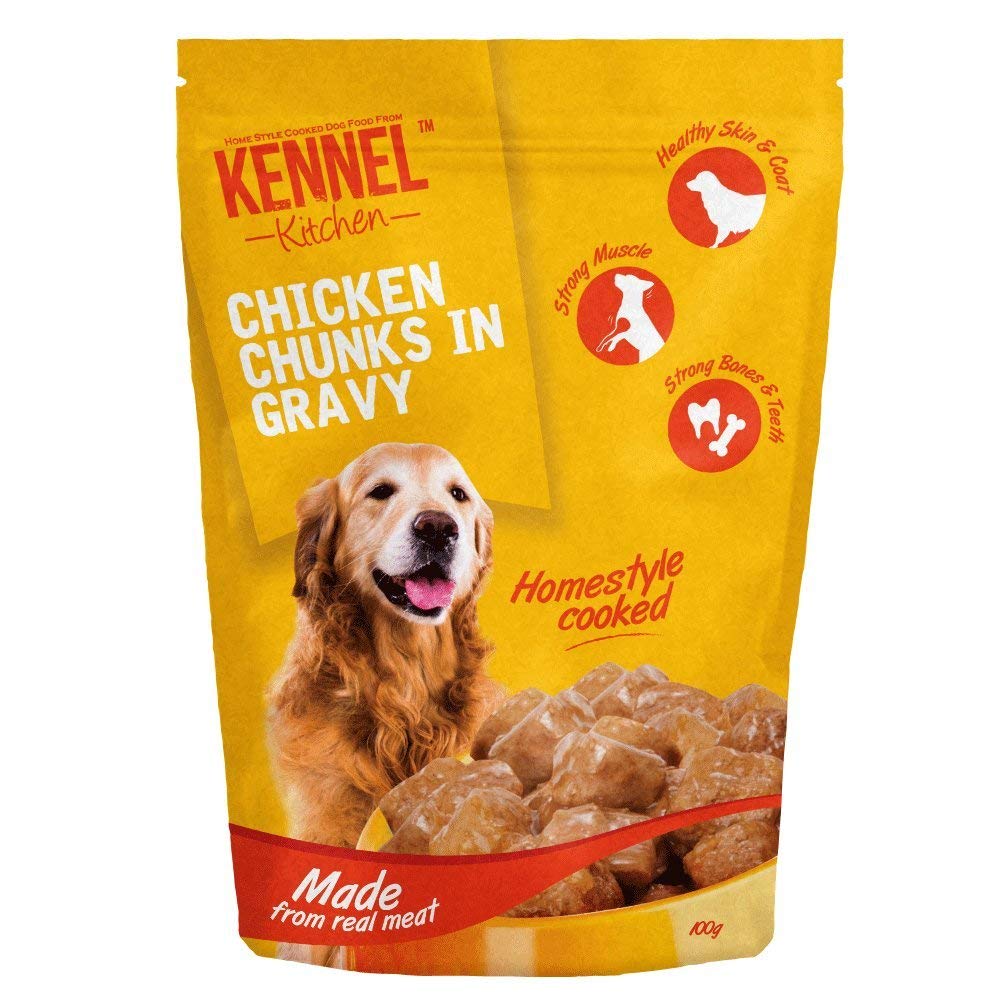 Kennel Kitchen Chicken Chunks In Gravy Dog Food 100 G Pack Of 30