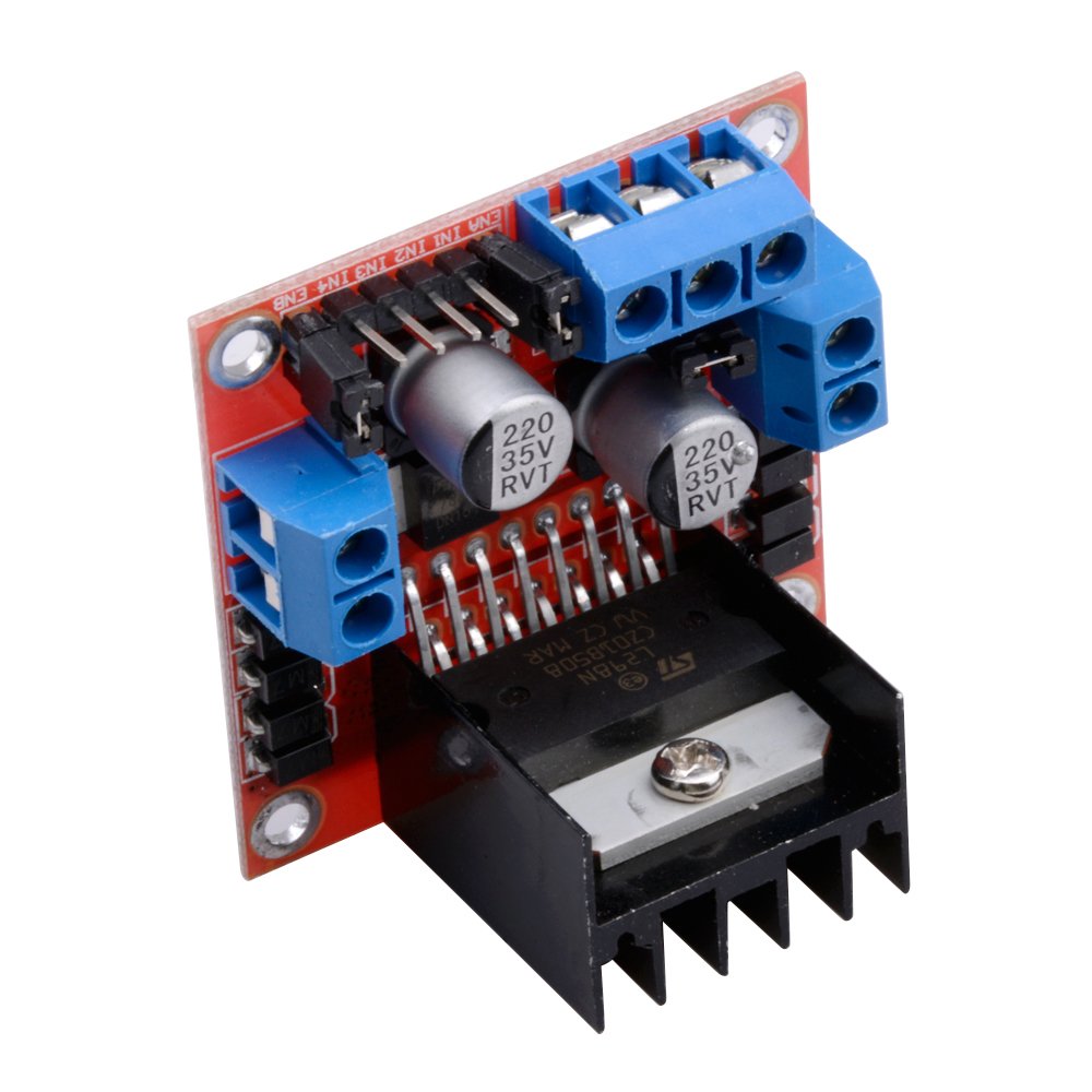 Modulo Driver L298N Per Motori Passo Passo – Dual H Bridge, 5-35V, 2A, Con Dissipatore, Perfetto Per Robot E Auto Intelligenti