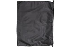 OUNONA Dustproof Black Satin Drawstring Storage Bags 2Pcs Large 50X40Cm Silk Pouches for Travel and