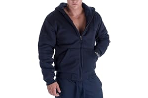 Gary Com Heavyweight Sherpa Hoodies for Men, Thick Fleece Lined Full Zip Up Winter Warm Sweatshirts Work Jackets