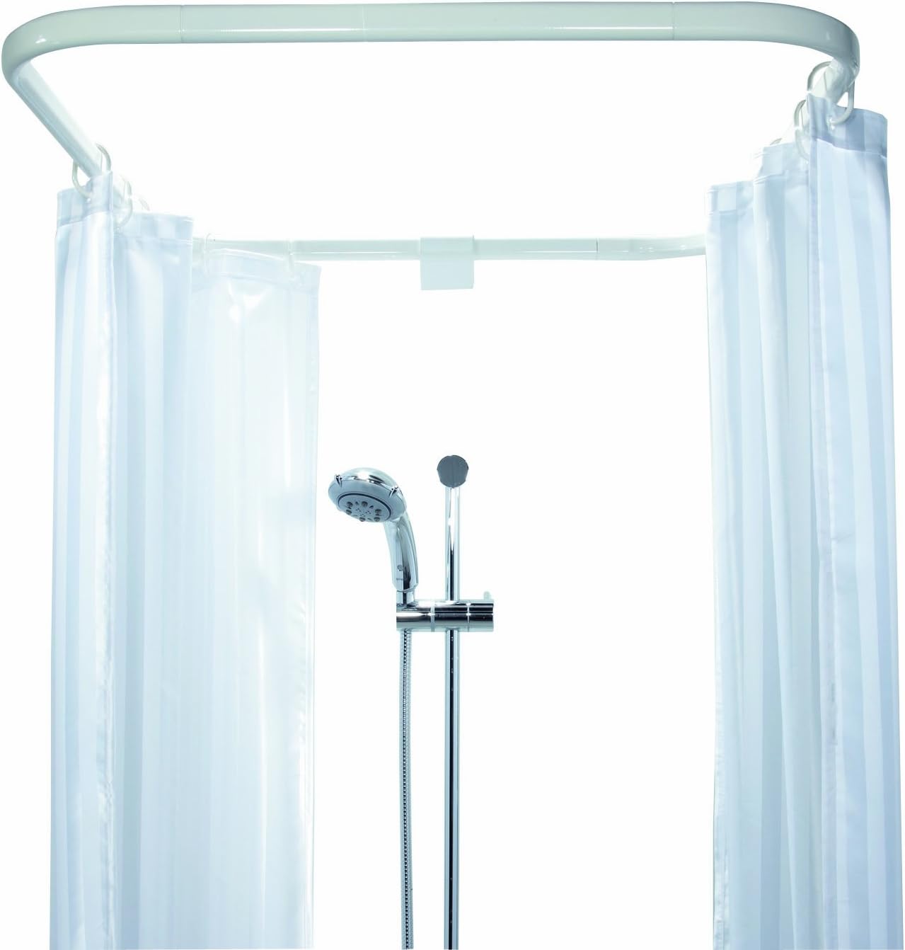 Spirella Ova Cabine Cubicle Enclosure Aluminium Shower Curtain Rail