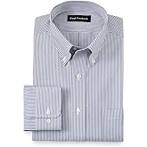 Paul Fredrick Men's Tailored Fit Cotton Non-Iron Pinpoint Cotton Dress Shirt