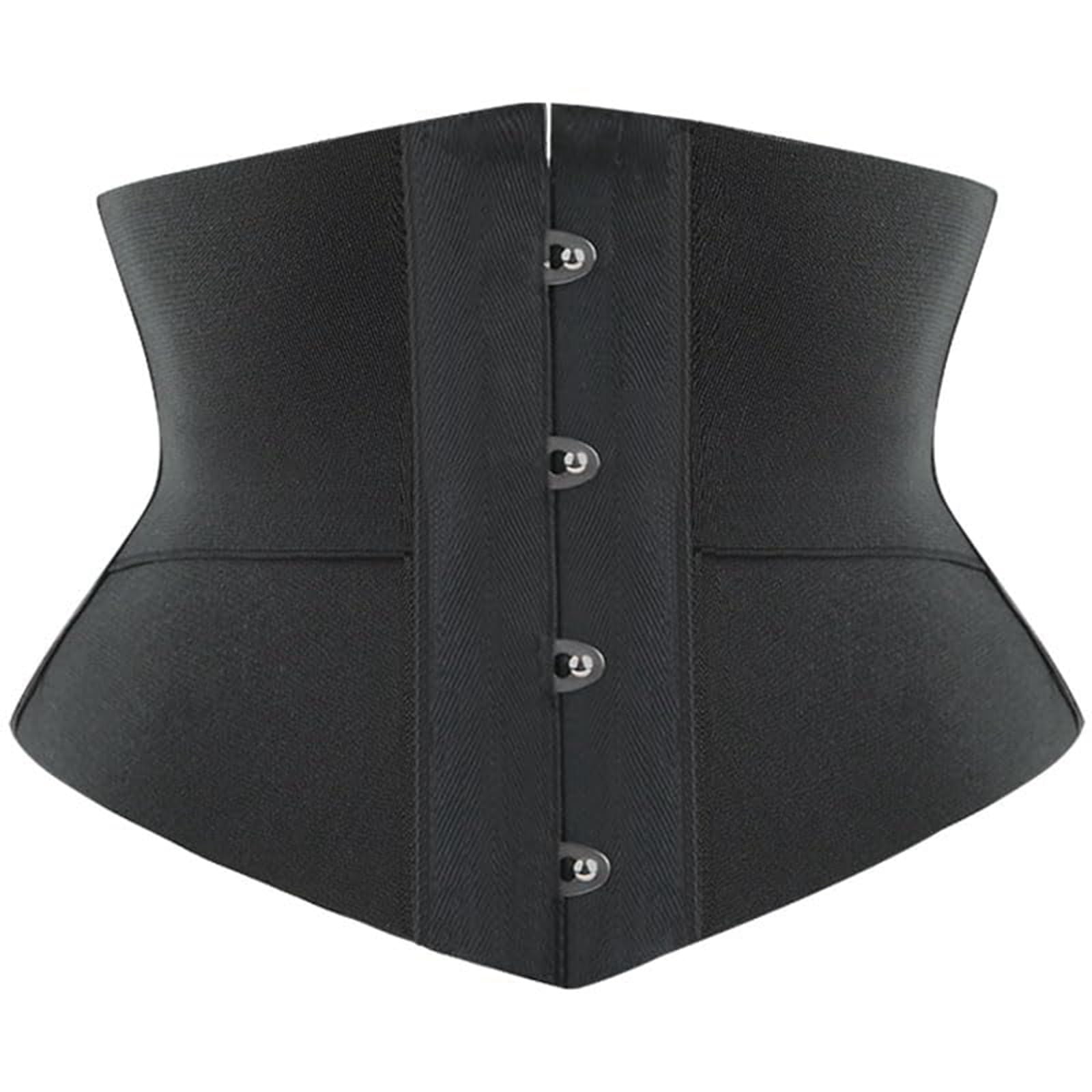 Waist Trainer with Soft Steel Rods Sports Underbust Corset Waist Cincher Black Figure Shaper