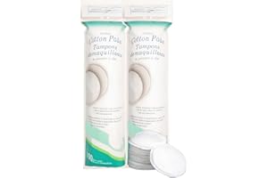 ZORLYS Cotton Pads Cotton Rounds for Face 200 Counts Premium Cotton Face Pads Makeup Remover Pads for Daily Skin Care, Lint-F