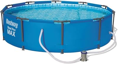 Bestway BW56408GB Steel Pro Max 10ft x 30in Pool with Pump Blue