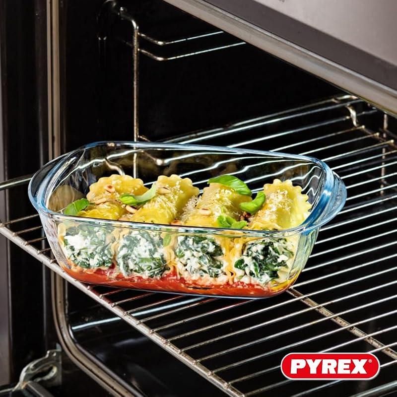 Cook & Heat - Lot de 3 Boites Carrées Identiques - 1L - Verre Borosilicate - LunchBox - Couvercle Hérmétique spécial Micro-Onde - Made in France