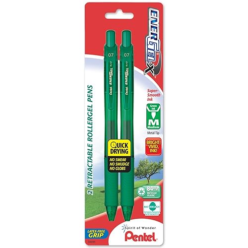 Pentel EnerGel-X Retractable Liquid Gel Pen Metal Tip