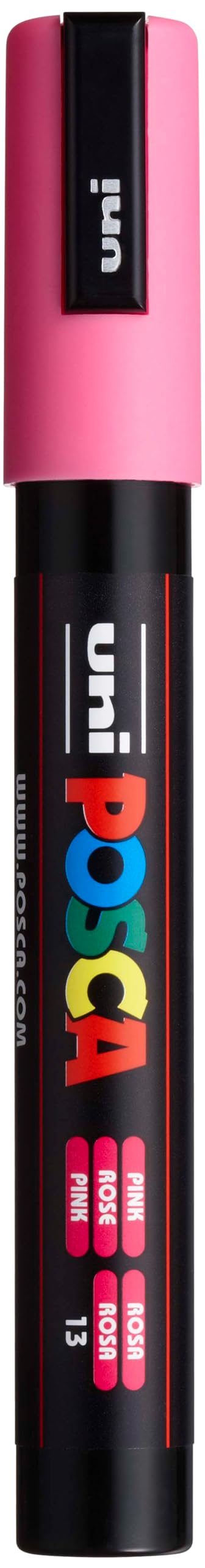 Uni-Ball 182528 - POSCA marker met medium ronde punt, roze, 1 stuk