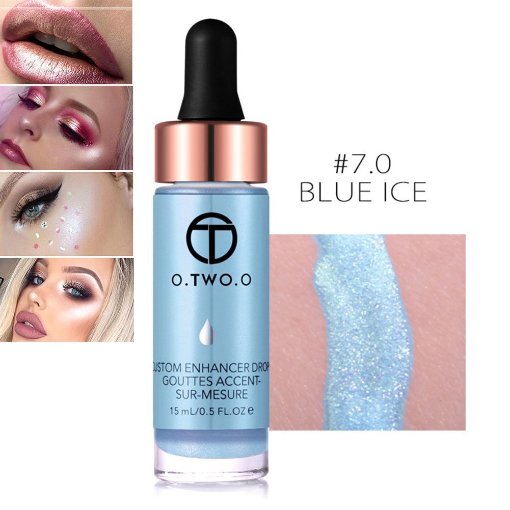 blue highlighter makeup