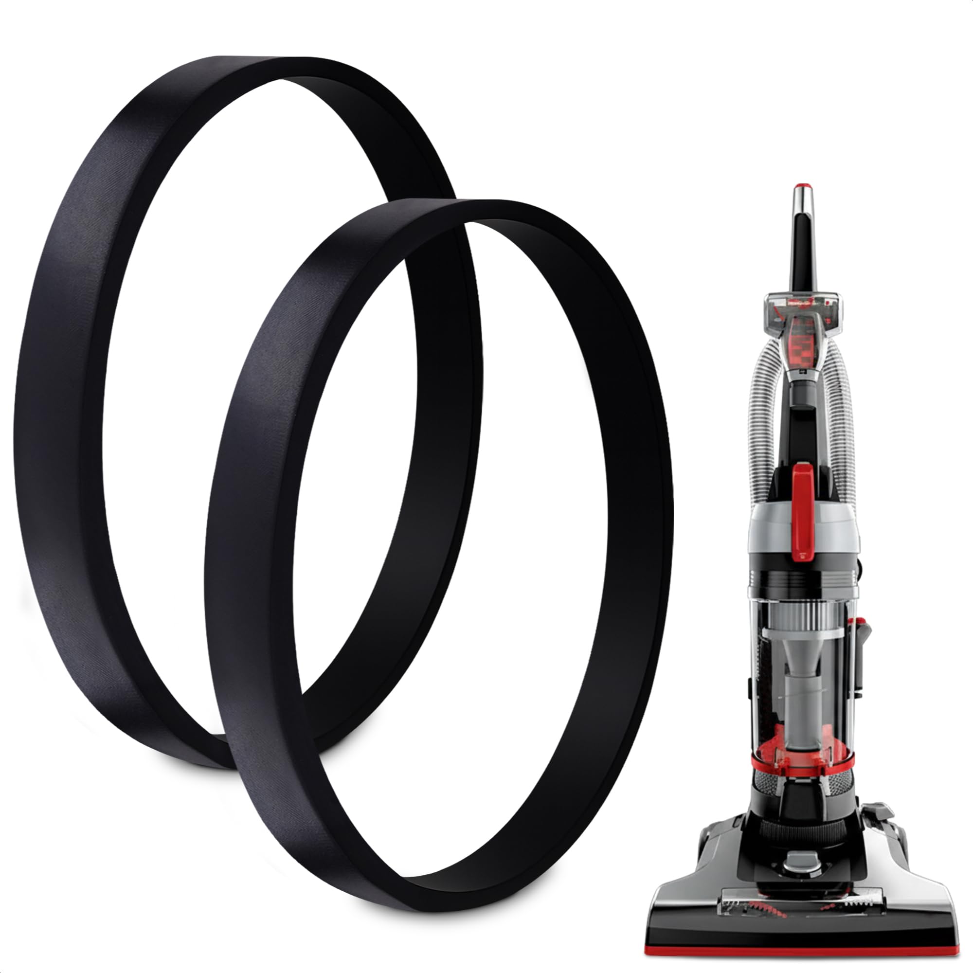 Photo 1 of 2 Pcs Vacuum Belts for Bissell - Vacuum Belt Replacement, Fit Models #3031120 2191, 2191U, 2190, 1700, 1701, 1797, 2691, 2692, 1240, 12B1, 68C7, 3920 - Flexible, Easy Installation, Long Service Life