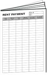 Cherry Tenants Rent Book Assured Tenancy A5 16 Pages 368 Entries view 5
