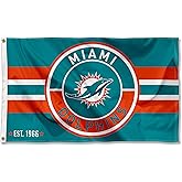 Miami Dolphins Patch Button Circle Logo Flag Large 3x5 Banner