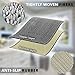 Odil Bathroom Mat Durable/ Non-Slip/ Absorbent/ Machine Washable/ Super Soft and Cosy - Grey (20 x 32-Inches).