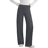 COPYLEAF Wide Leg Pants Woman Yoga Pants with Pockets Stretch Dress Work Pants Casual Lounge Sweatpants