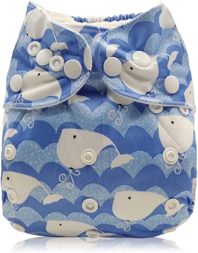 Shimigy Reusable Waterproof Digital Printed Baby Cloth Diaper Adjustable Baby Nappies
