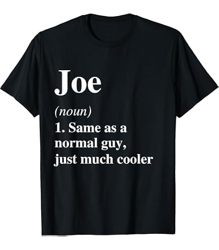 Amazon.com: Joe Name T-Shirt : Clothing, Shoes & Jewelry