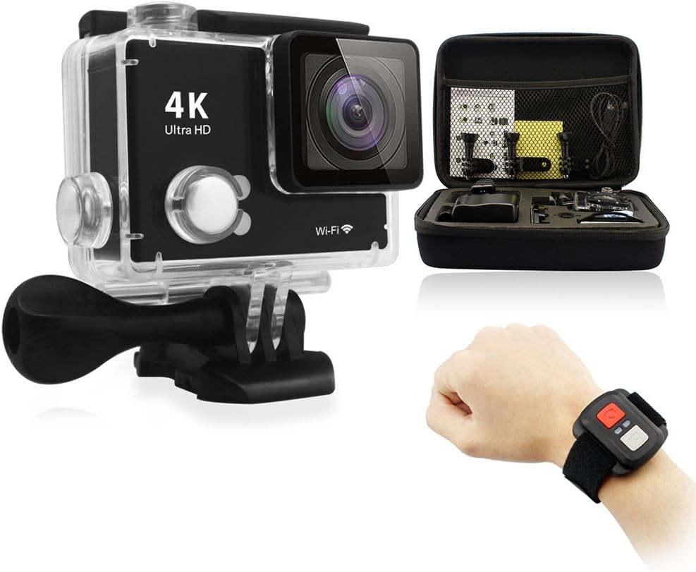 GEEKPRO 2.0 Plus RF 4K Action Camera Full HD 1080p60fps WiFi Sports Video Camera 2.4G Wireless Remote Carrying Bag