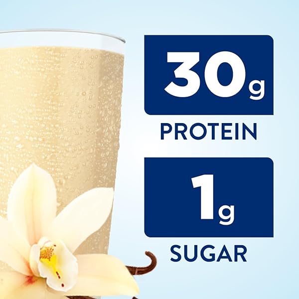 ENSURE MAX PROTEIN SHAKE | FRENCH VANILLA | MEAL SUPPLEMENT SHAKE | READY TO DRINK | 30G PROTEIN FOR MUSCLE BUILDING | 1G SUGAR, 4G FIBER | 11 FL OZ – 12 PACK