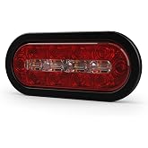ECCO LED STTR Warning Light LEDs 8 Inch Amber White 12V 24V Surface Mount Waterproof Construction Caution Lights for Truck off Road car Commercial Vehicles, 5 Year Warranty