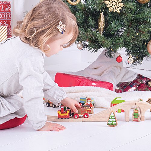 Bigjigs Rail Santa Sleigh with Reindeer