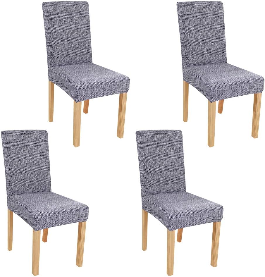 Dinning Chair Cover,BS Super Stretch Soft Fabric Washable Removable Chair Covers Slipcover Seat Protector for Home Decor,Dining Room,Hotel,Ceremony,Banquet,Wedding Party(4Pack, G Pattern)