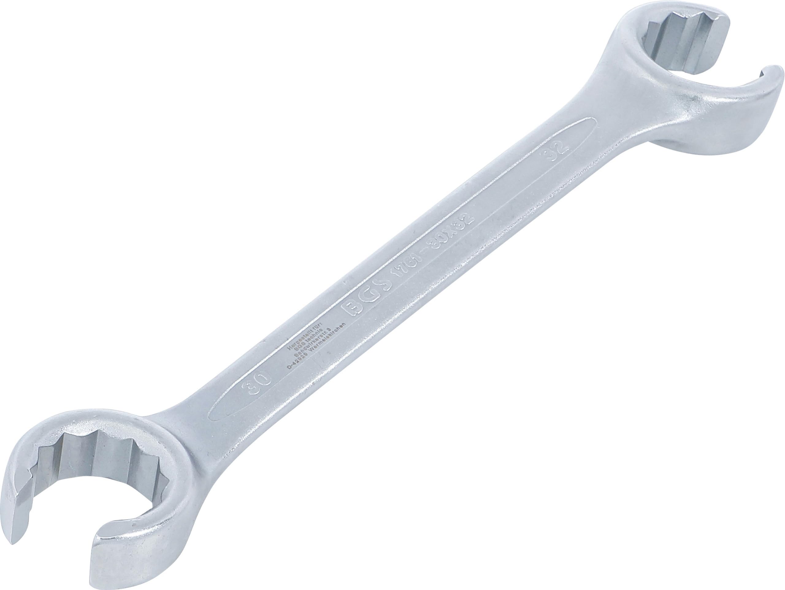BGS 1761-30x32 | Double Ring Spanner, open Type | 30 x 32 mm