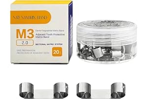 Windplusya Dental Adjacent Tooth Protection Matrix, Autoclavable Sectional Contoured Matrices Baffle Type Matrix Dentistry Tools Materials.-S