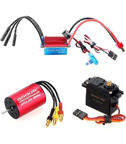 SURPASS HOBBY 2845 3930KV Brushless Motor + 35A ESC Combo – 1/16 1/18 RC Car