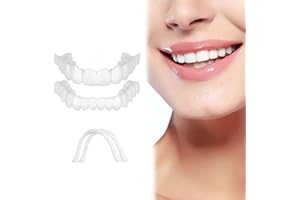 TOWAVE Temporary Veneers Kit for Women and Men, A Pair of Upper and Lower Replacement Kit