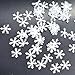 Wensltd Clearance! 100Pcs Snowflake Ornaments Christmas Tree Holiday Party Home Decor (B)