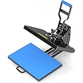 Delclynee 16" x 24" Slide Out (12.25") Heat Press Machine for T Shirts, Clamshell Pull Out Lower Platen, Industrial-Quality D