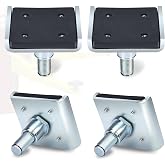 CreatAuto 4pcs 60mm Screw Up Car Lift Frame Cradle Pads Adapter Kit | 3000lb/each Loading Capacity, 3-9cm Extension, High-Strength Alloy Steel, Thickened Rubber Pads, Cold &amp; Wear Resistance