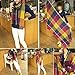 Loritta Womens Plaid Blanket Long Shawl Winter Warm Big Grid Large Scarf Scarves