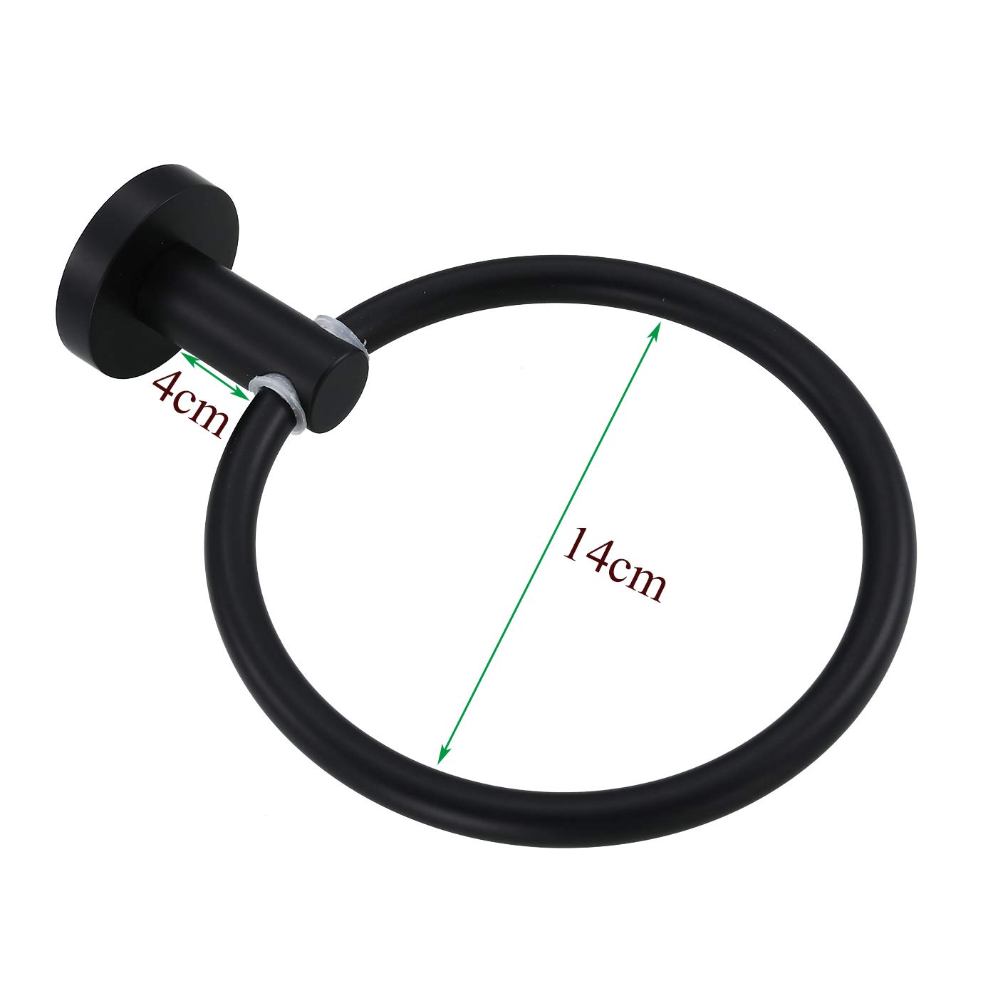 QiuQiu cocina perchero de pared ganchos colgadores acabado negro