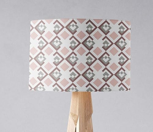 pink and white lamp shade