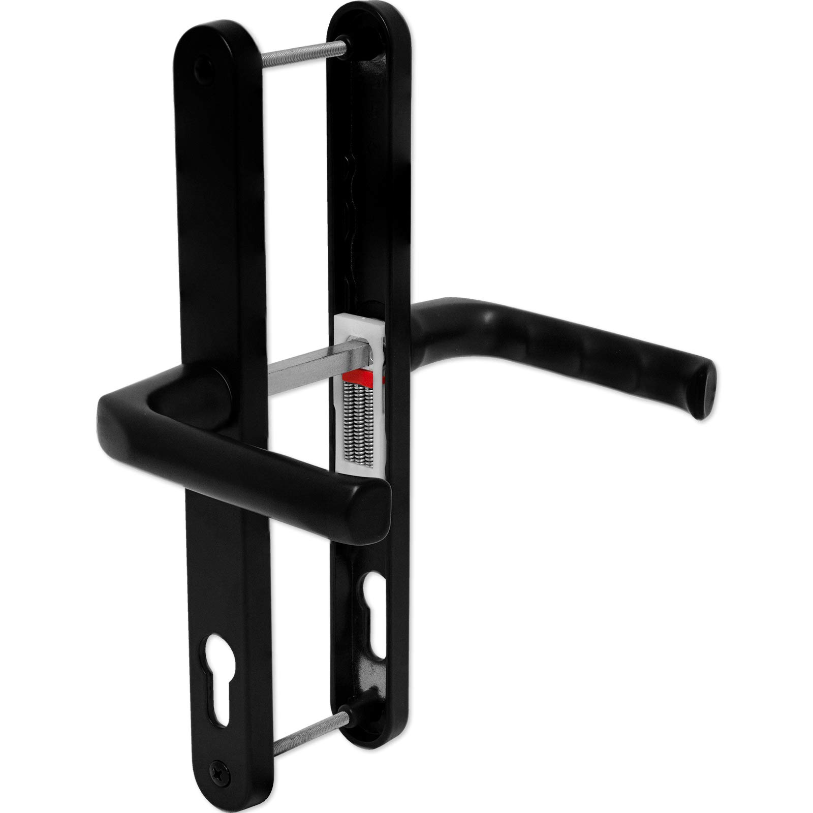 uPVC Door Handle Hoppe London 92PZ 240mm Sprung Double Glazing Pair Black