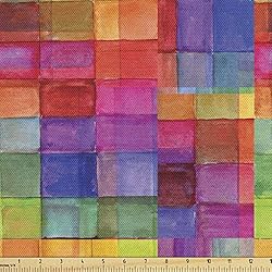 Ambesonne Abstract Fabric by The Yard, Rainbow