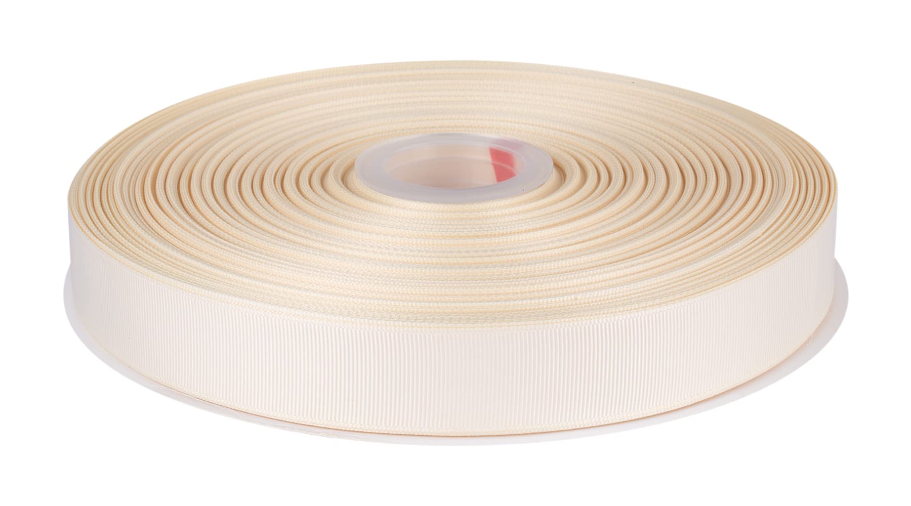 Fondersy 25mm X 91M Solid Grosgrain Ribbon for Gift Wrapping, Parties, Wedding Decoration, Crafts Sewing(Ivory)