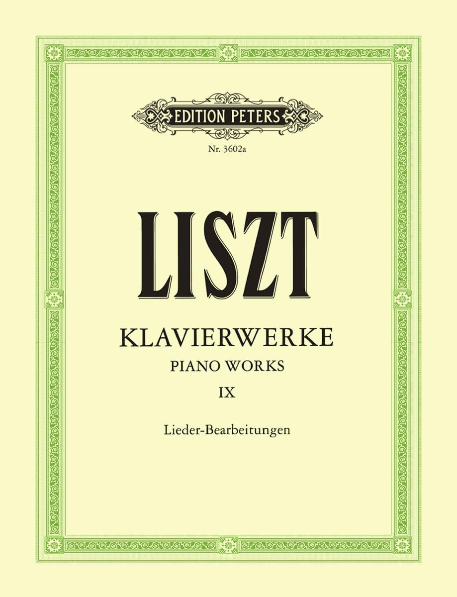 Klavierwerke, Band 9: Lieder-Bearbeitungen: verschiedene Komponisten (Piano Works)